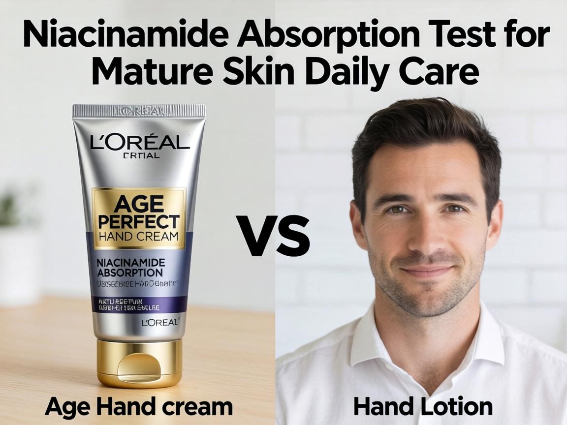 L’Oréal Age Perfect Hand Cream vs Hand Lotion Niacinamide Absorption Test for Mature Skin Daily Care