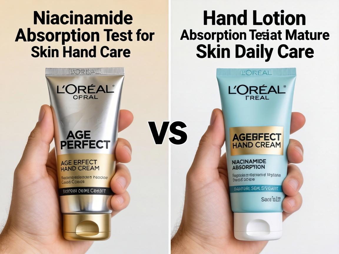 L’Oréal Age Perfect Hand Cream vs Hand Lotion Niacinamide Absorption Test for Mature Skin Daily Care