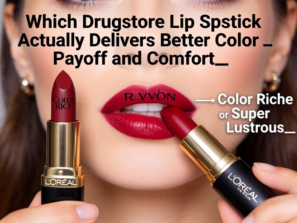 Which Drugstore Lipstick Actually Delivers Better Color Payoff and Comfort_ L’Oréal Color Riche or Revlon Super Lustrous_