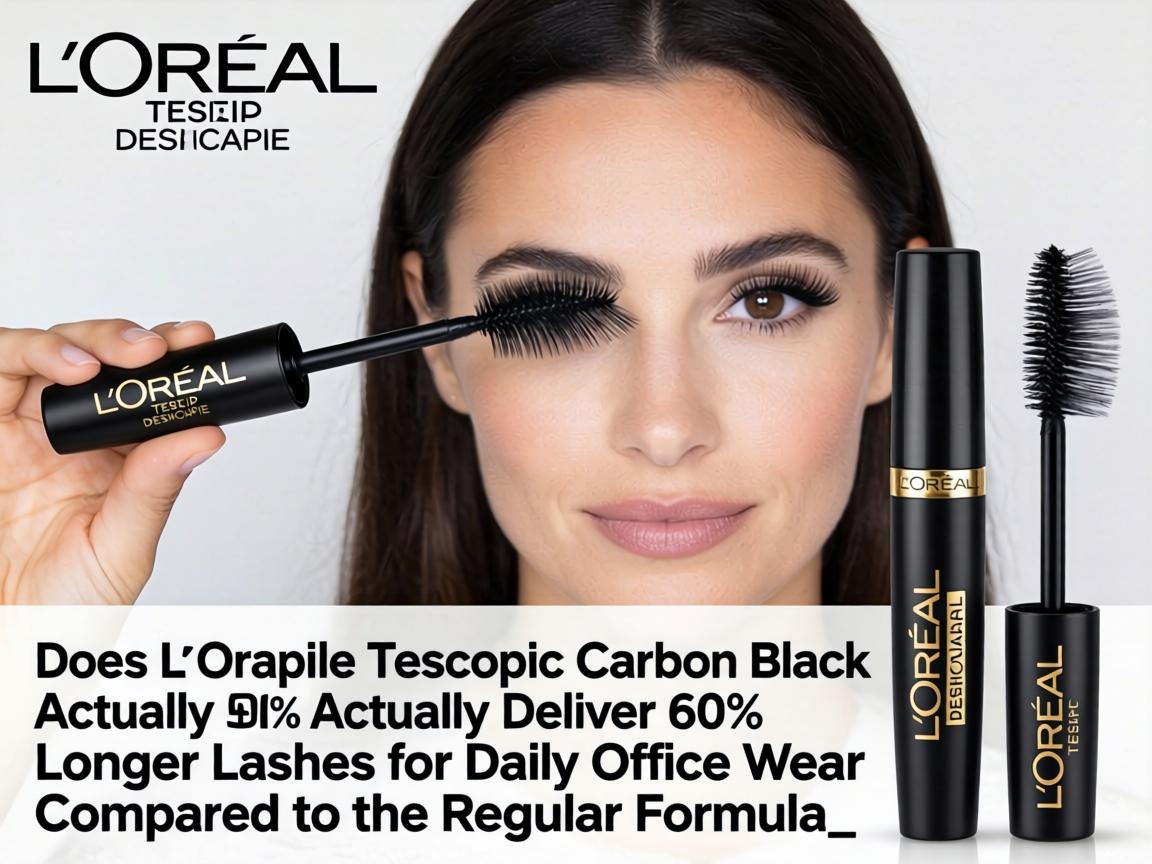 Does L'Oréal Telescopic Carbon Black Actually Deliver 60% Longer Lashes for Daily Office Wear Compared to the Regular Formula_