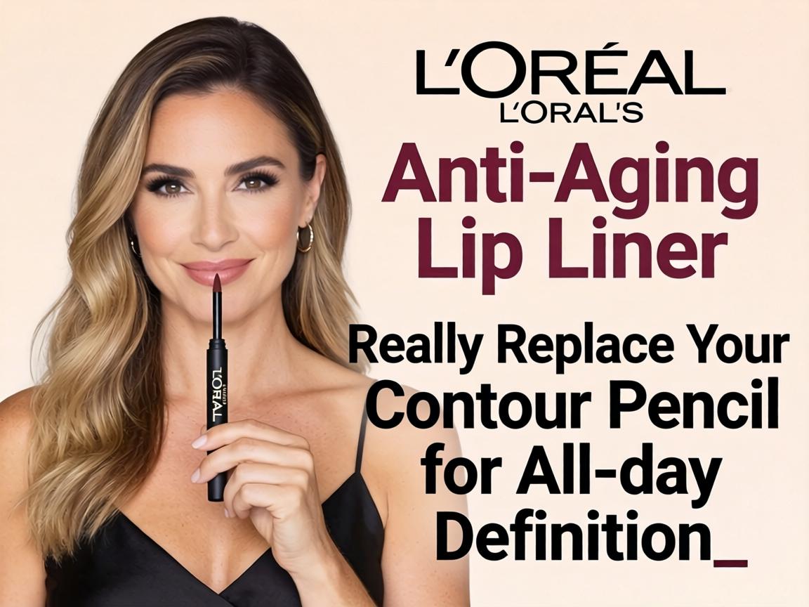 Can L'Oréal's Anti-Aging Lip Liner Really Replace Your $24 Contour Pencil for All-Day Definition_