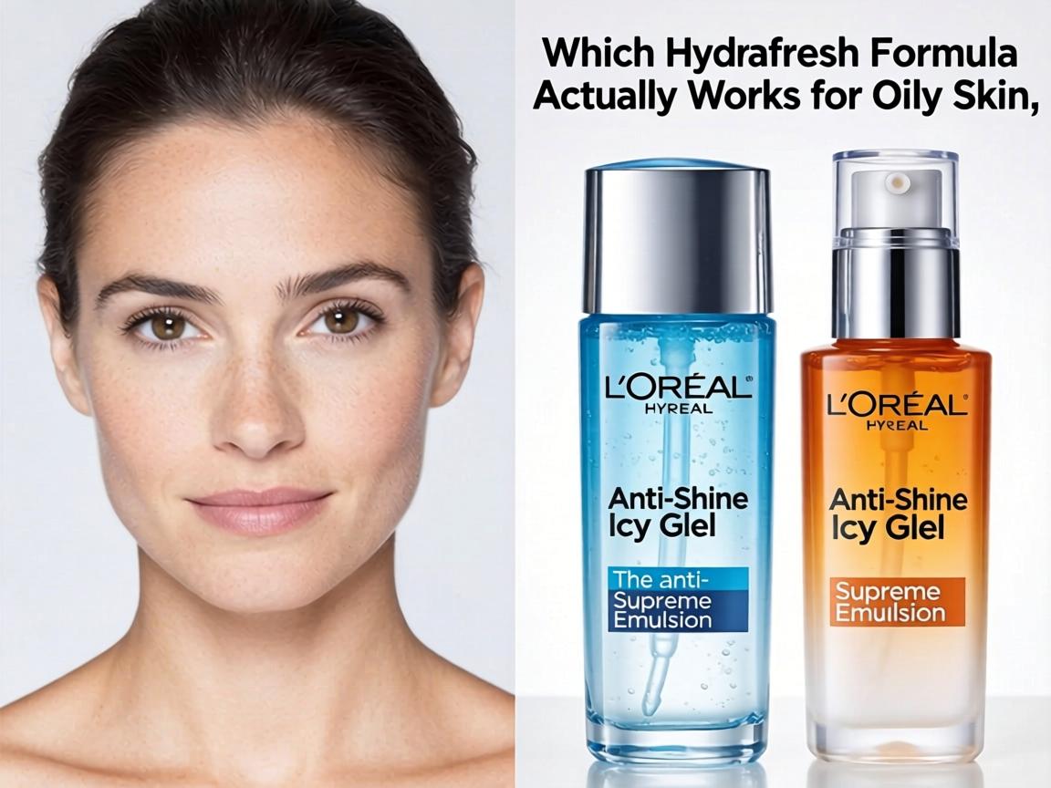 Which L'Oréal Hydrafresh Formula Actually Works for Oily Skin_ The Anti-Shine Icy Gel or Supreme Emulsion_