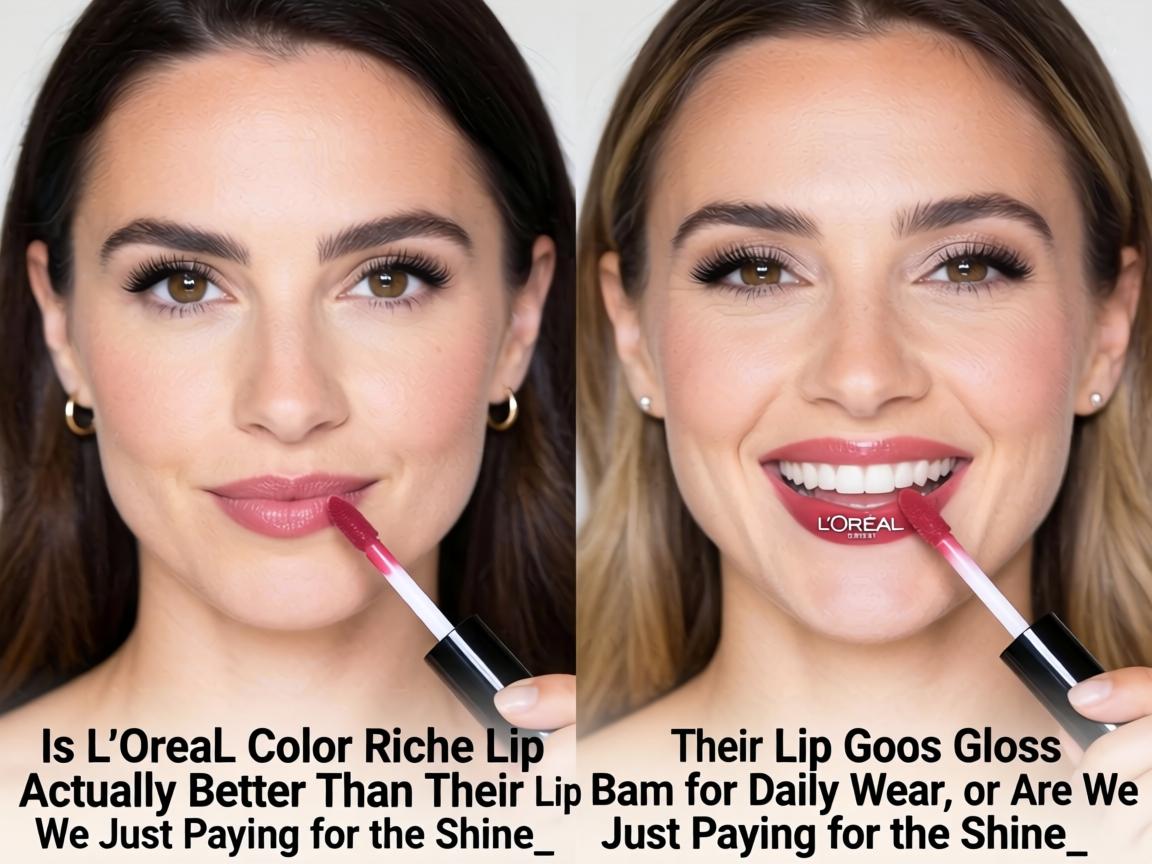 Is L'Oréal Color Riche Lip Gloss Actually Better Than Their Lip Balm for Daily Wear, or Are We Just Paying for the Shine_