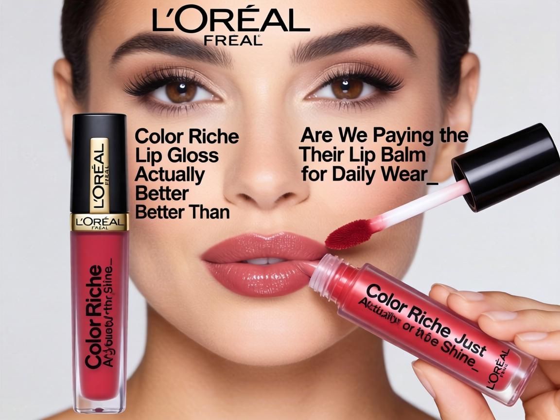 Is L'Oréal Color Riche Lip Gloss Actually Better Than Their Lip Balm for Daily Wear, or Are We Just Paying for the Shine_