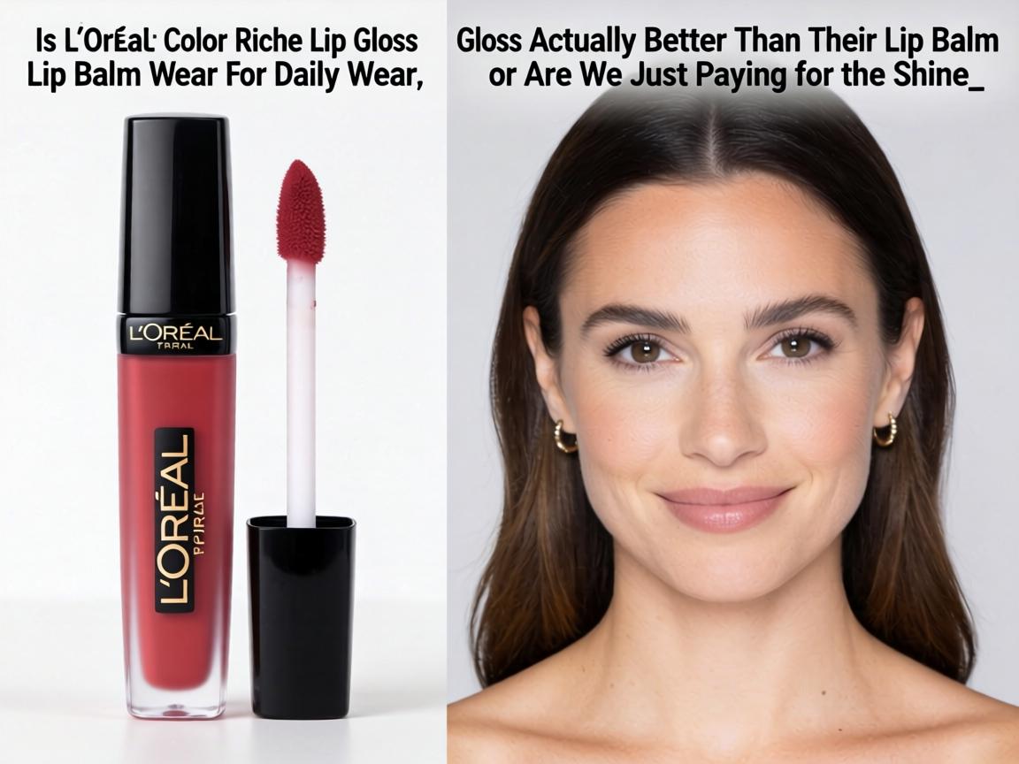 Is L'Oréal Color Riche Lip Gloss Actually Better Than Their Lip Balm for Daily Wear, or Are We Just Paying for the Shine_