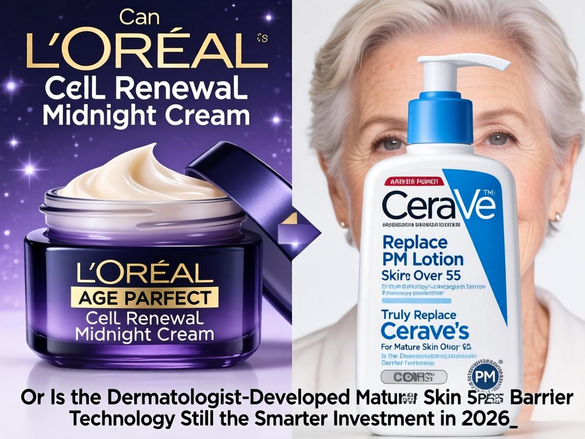 Can L'Oréal's Age Perfect Cell Renewal Midnight Cream Truly Replace CeraVe's PM Lotion for Mature Skin Over 55, or Is the Dermatologist-Developed Barrier Technology Still the Smarter Investment in 2026_