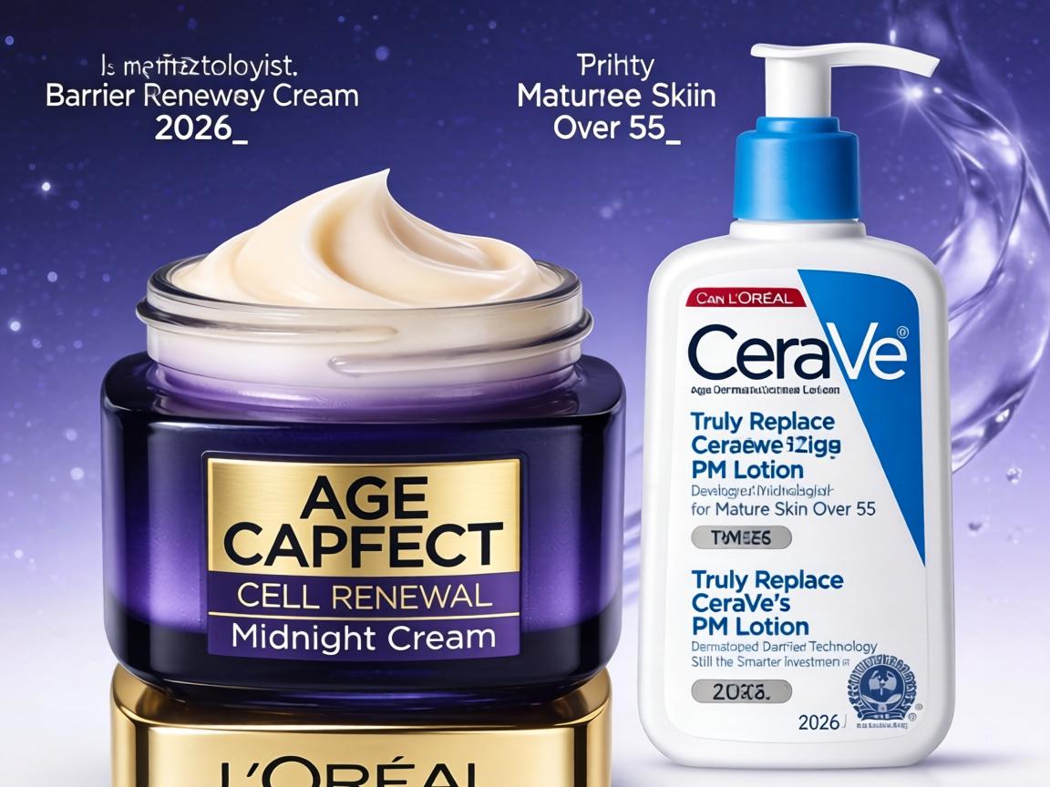 Can L'Oréal's Age Perfect Cell Renewal Midnight Cream Truly Replace CeraVe's PM Lotion for Mature Skin Over 55, or Is the Dermatologist-Developed Barrier Technology Still the Smarter Investment in 2026_