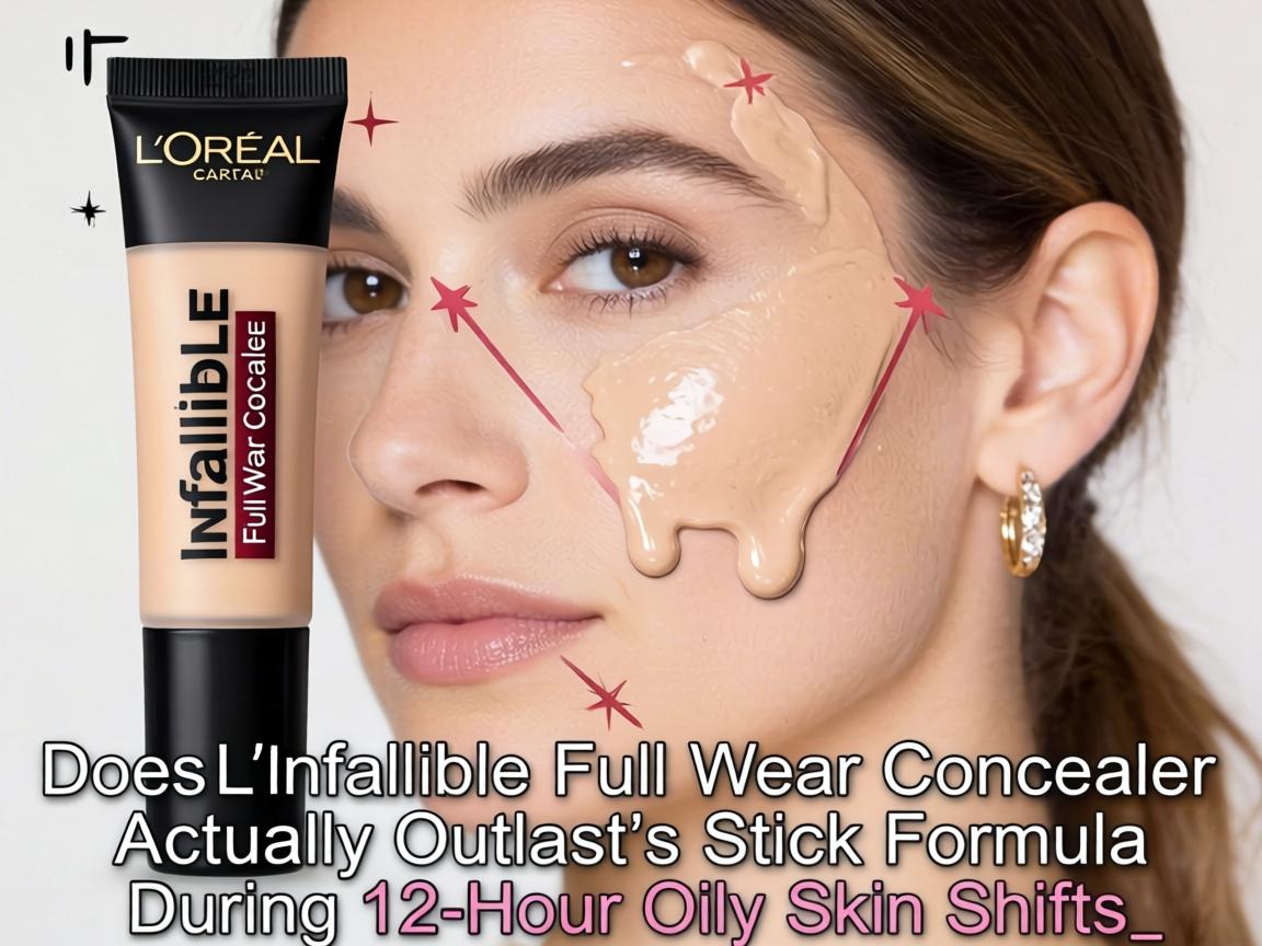 Does L'Oreal Infallible Full Wear Concealer Actually Outlast Its Stick Formula During 12-Hour Oily Skin Shifts_