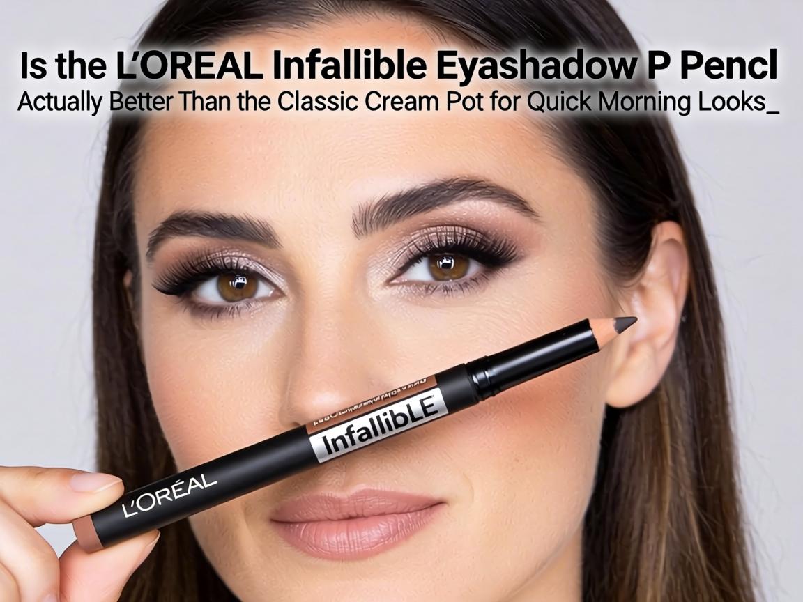 Is the L’Oréal Infallible Eyeshadow Pencil Actually Better Than the Classic Cream Pot for Quick Morning Looks_